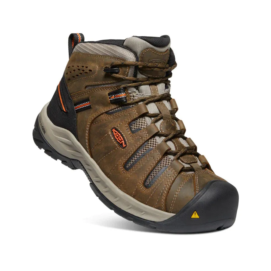 Keen Men's Flint II Boot (Soft Toe) 11.5D Cascade Brown/Burnt Ochre