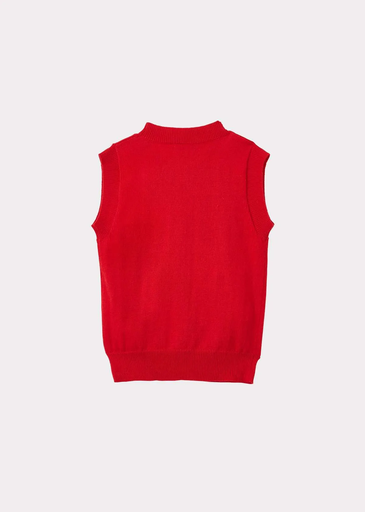 Kids Caramel NIGELLA VEST  - TOMATO