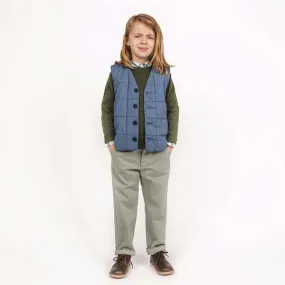 Kids Morley Child Toni Padded Vest - China Blue