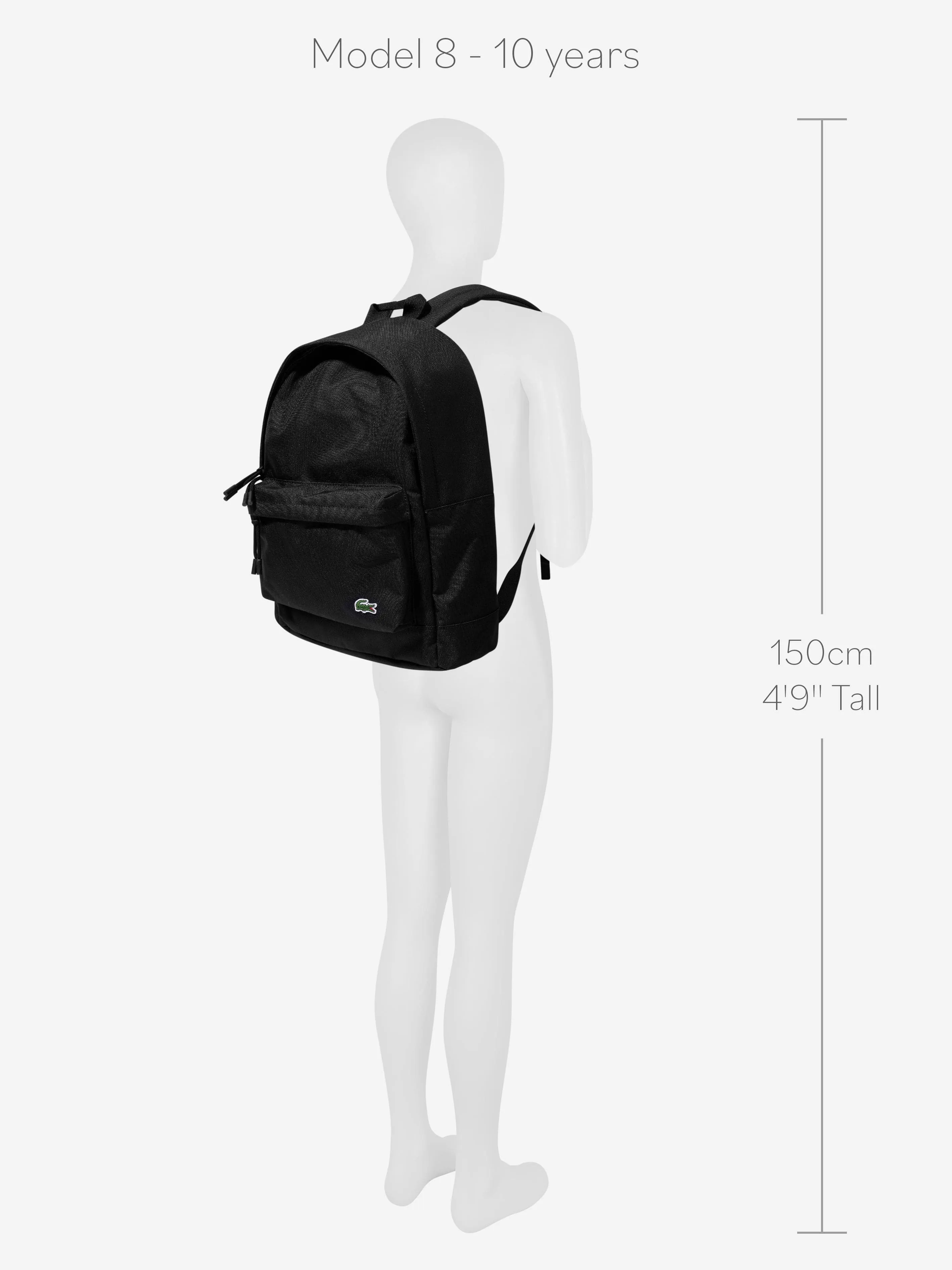 Lacoste Kids Logo Backpack in Black