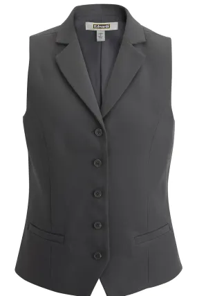 Ladies' Dress Lapel Vest - Steel Grey