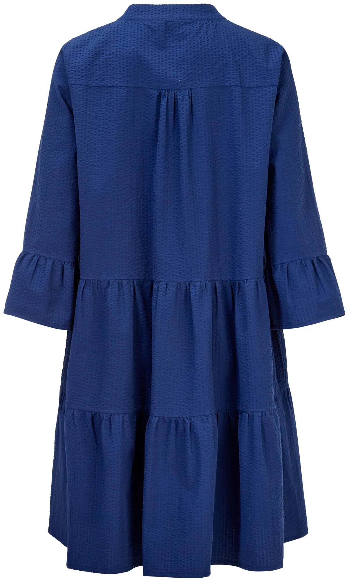 Ladies tunic dress seersucker, Blue | Manufactum