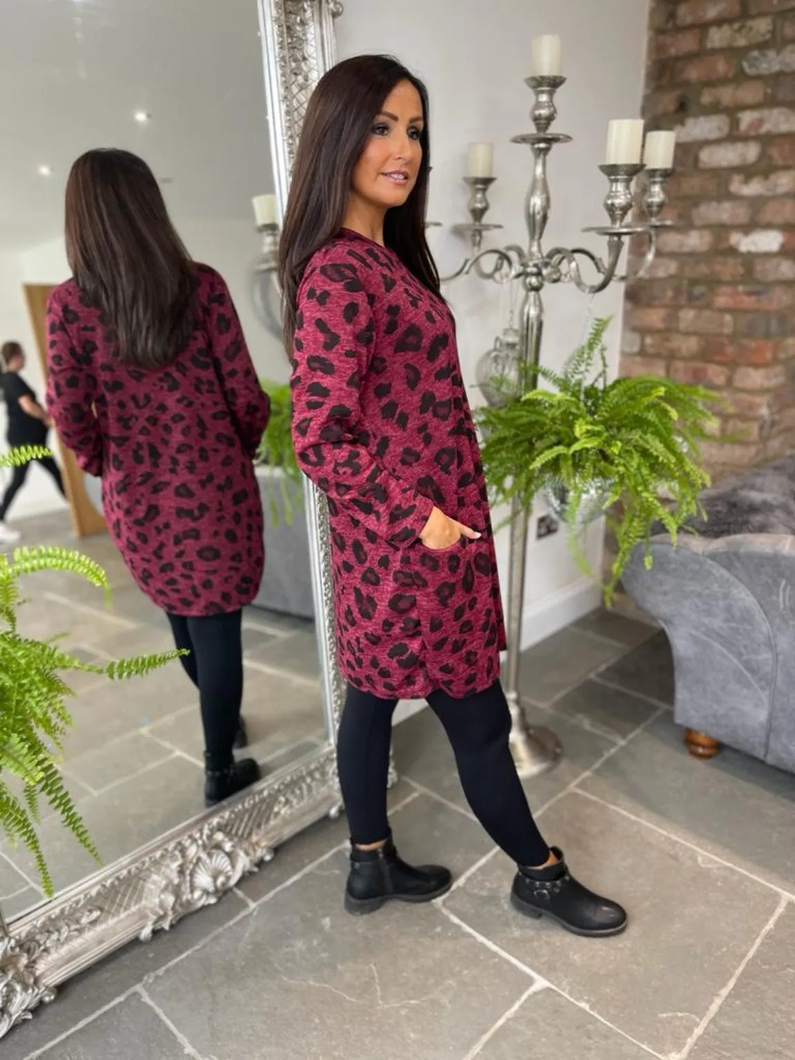 Leopard Two Pocket Tunic Sara