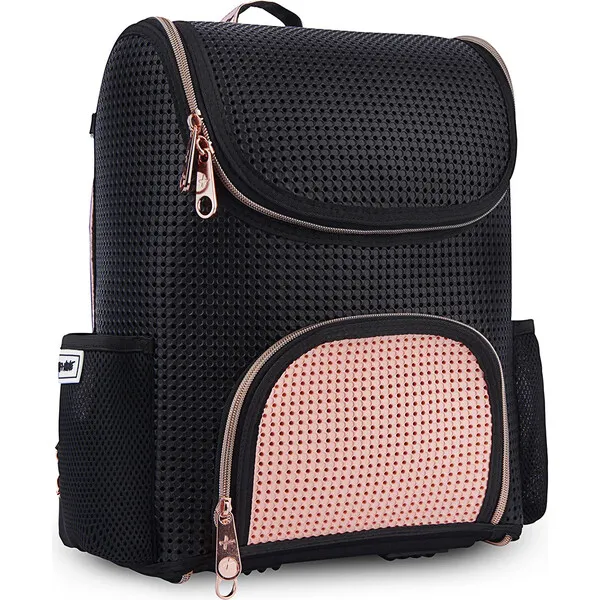 Light + Nine Student Backpack, Peach Blush