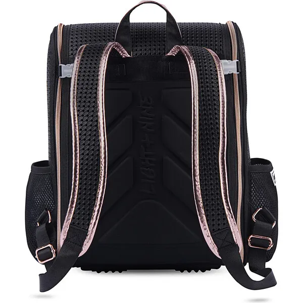 Light + Nine Student Backpack, Peach Blush