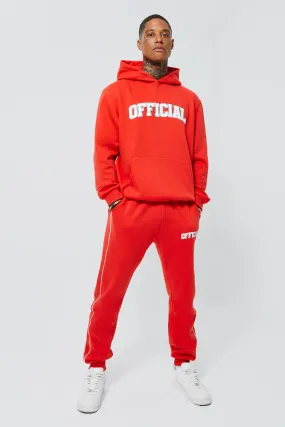 Lightweight Official Piping Hooded Tracksuit