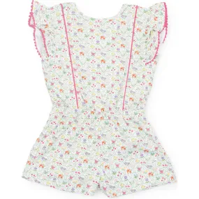 Lila + Hayes Rae Girls' Romper, Garden Floral