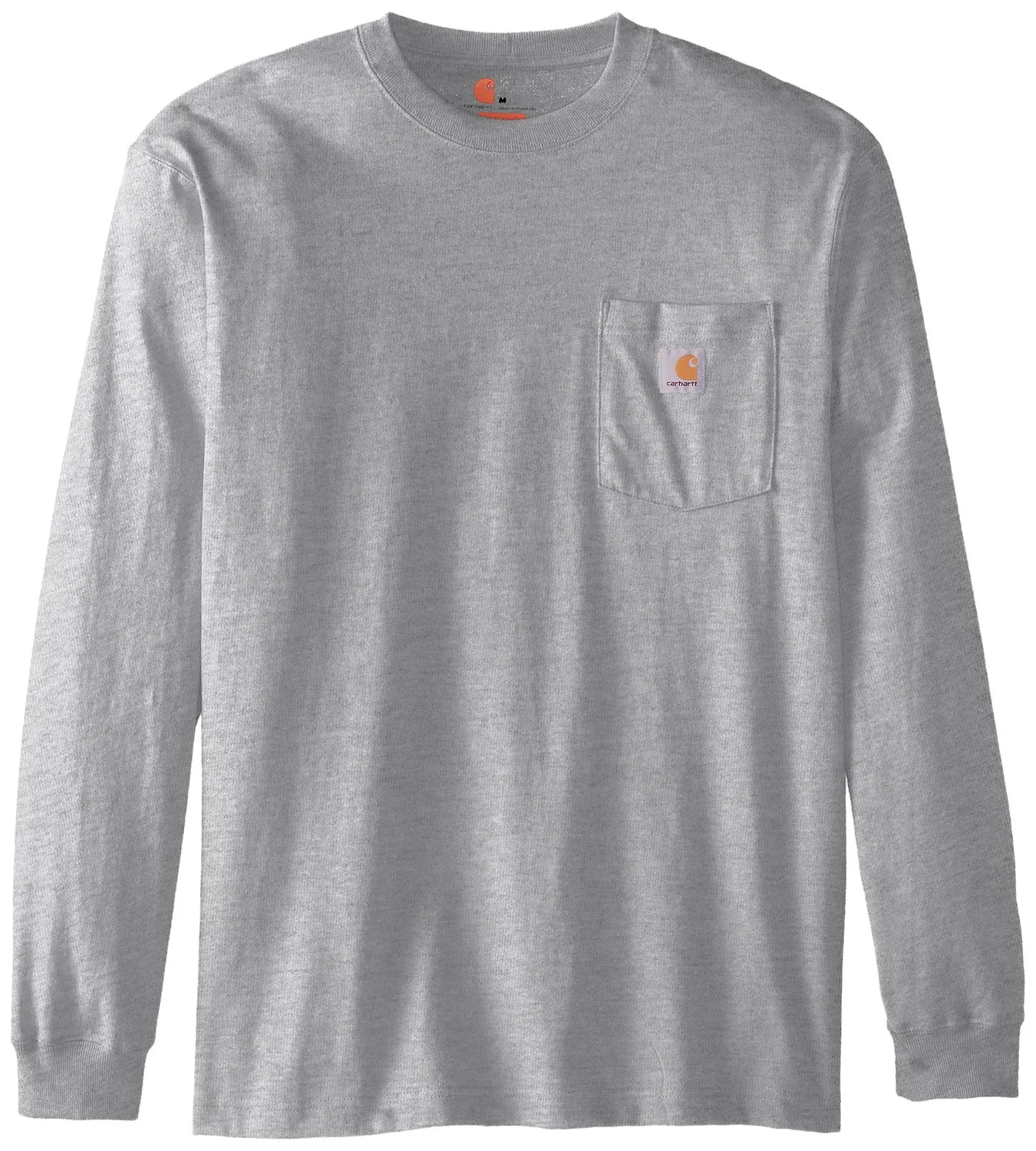 Long Sleeve Workwear Pocket T-Shirt Heather Grey - Large