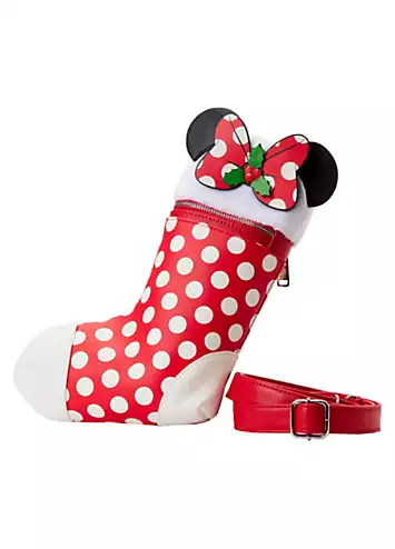 Loungefly Disney Minnie Cosplay Christmas Stocking Cross Body Bag | Grattan