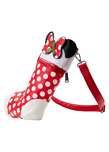 Loungefly Disney Minnie Cosplay Christmas Stocking Cross Body Bag | Grattan