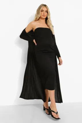 Maternity Bandeau Midi And Duster