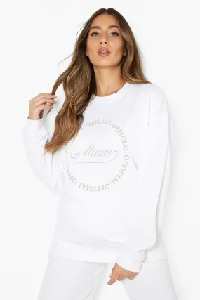 Maternity Mama Collection Washed Sweatshirt