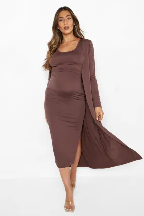 Maternity Slinky Midi Duster