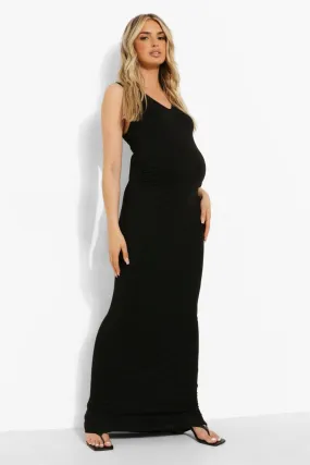 Maternity V Neck Maxi Dress