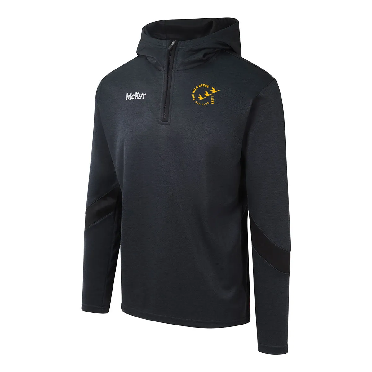 Mc Keever Wild Geese GAA Core 22 1/4 Zip Hoodie - Adult - Black