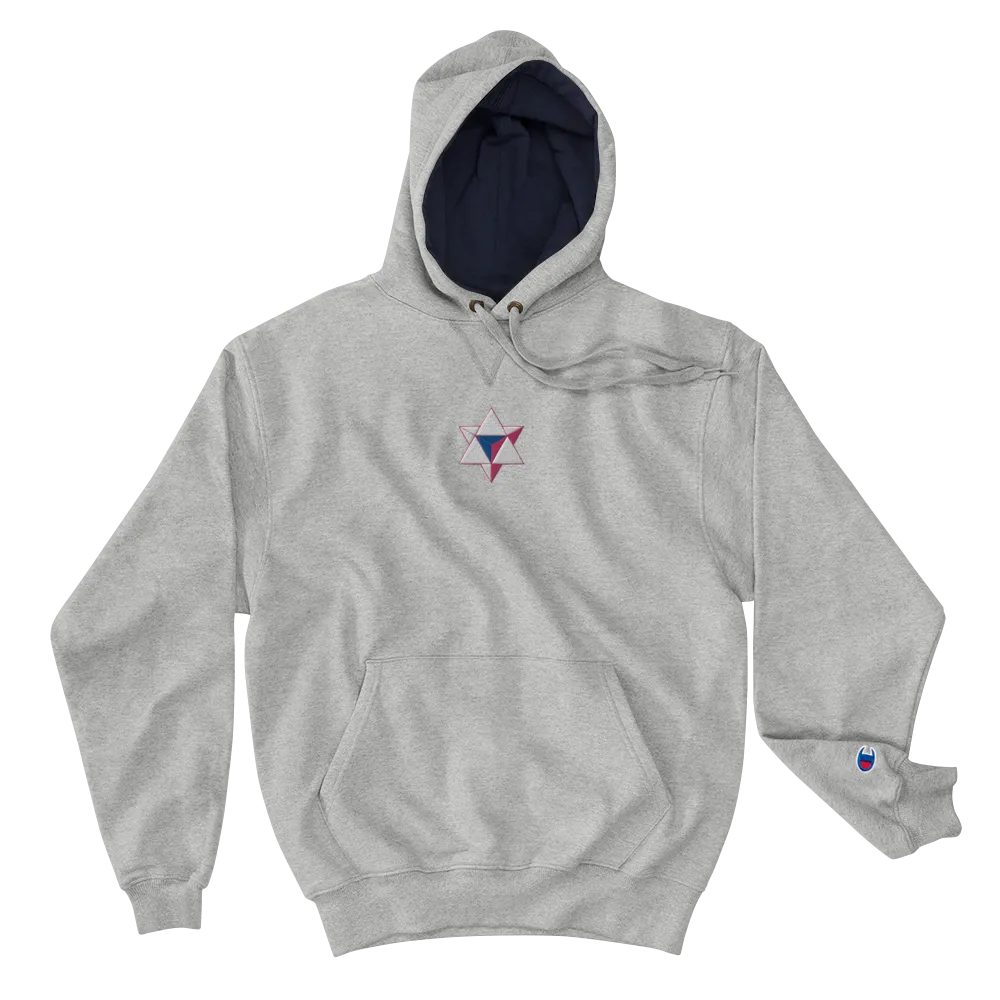 Men's ALI3N x Champion Your Power Is Within Hoodie White/Royal/Flamingo Logo