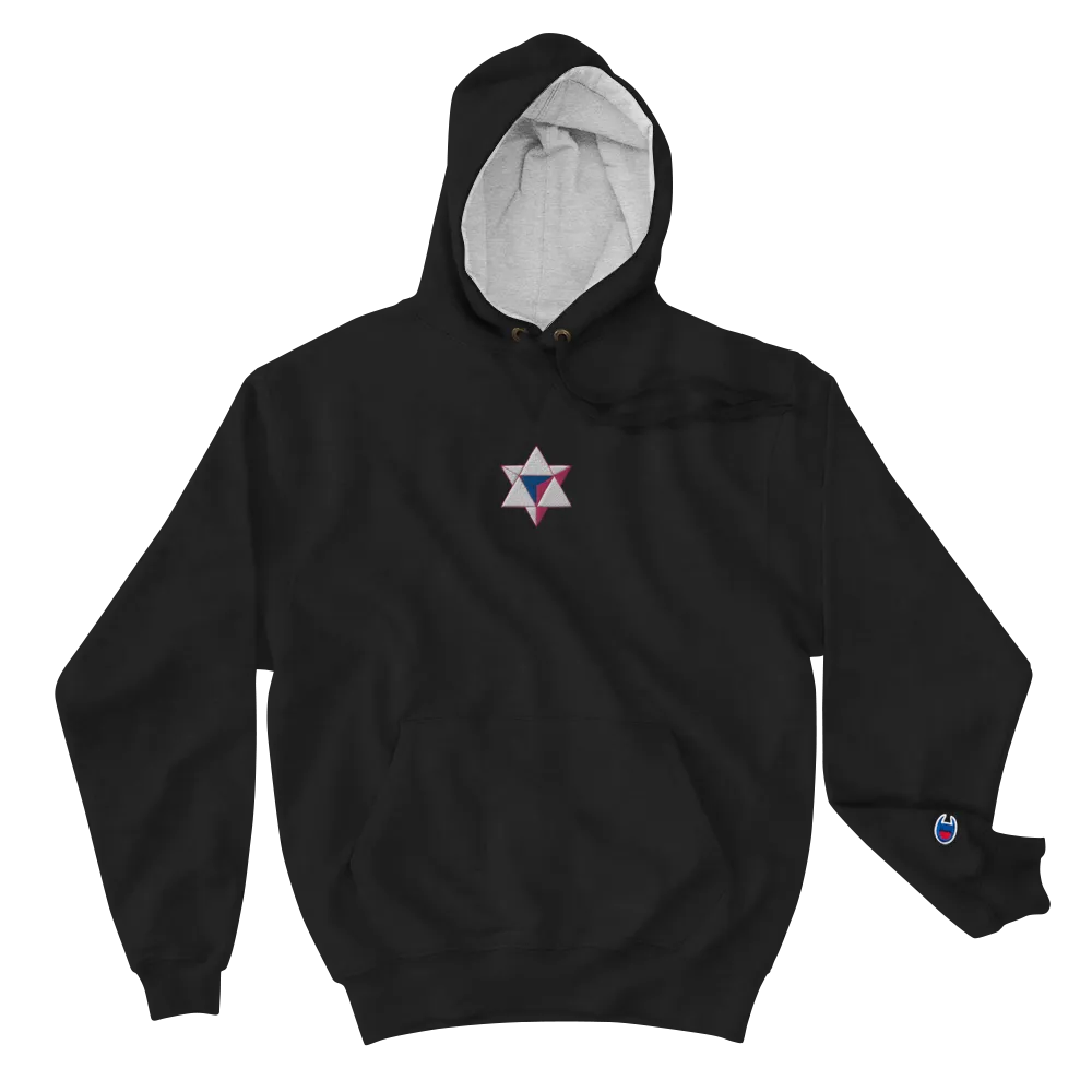 Men's ALI3N x Champion Your Power Is Within Hoodie White/Royal/Flamingo Logo