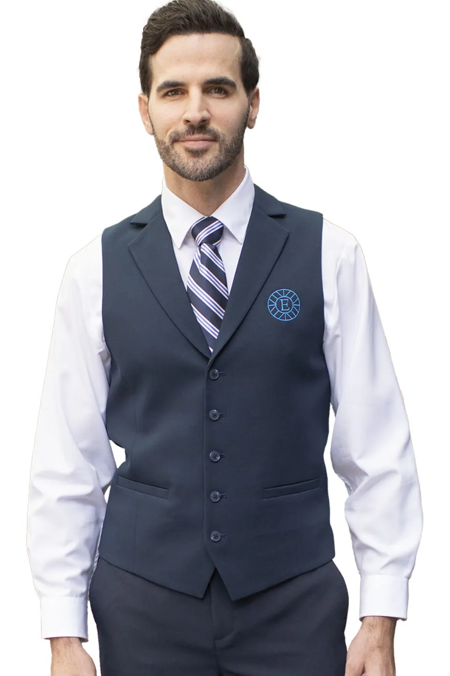 Men's Dress Lapel Vest - Dark Navy