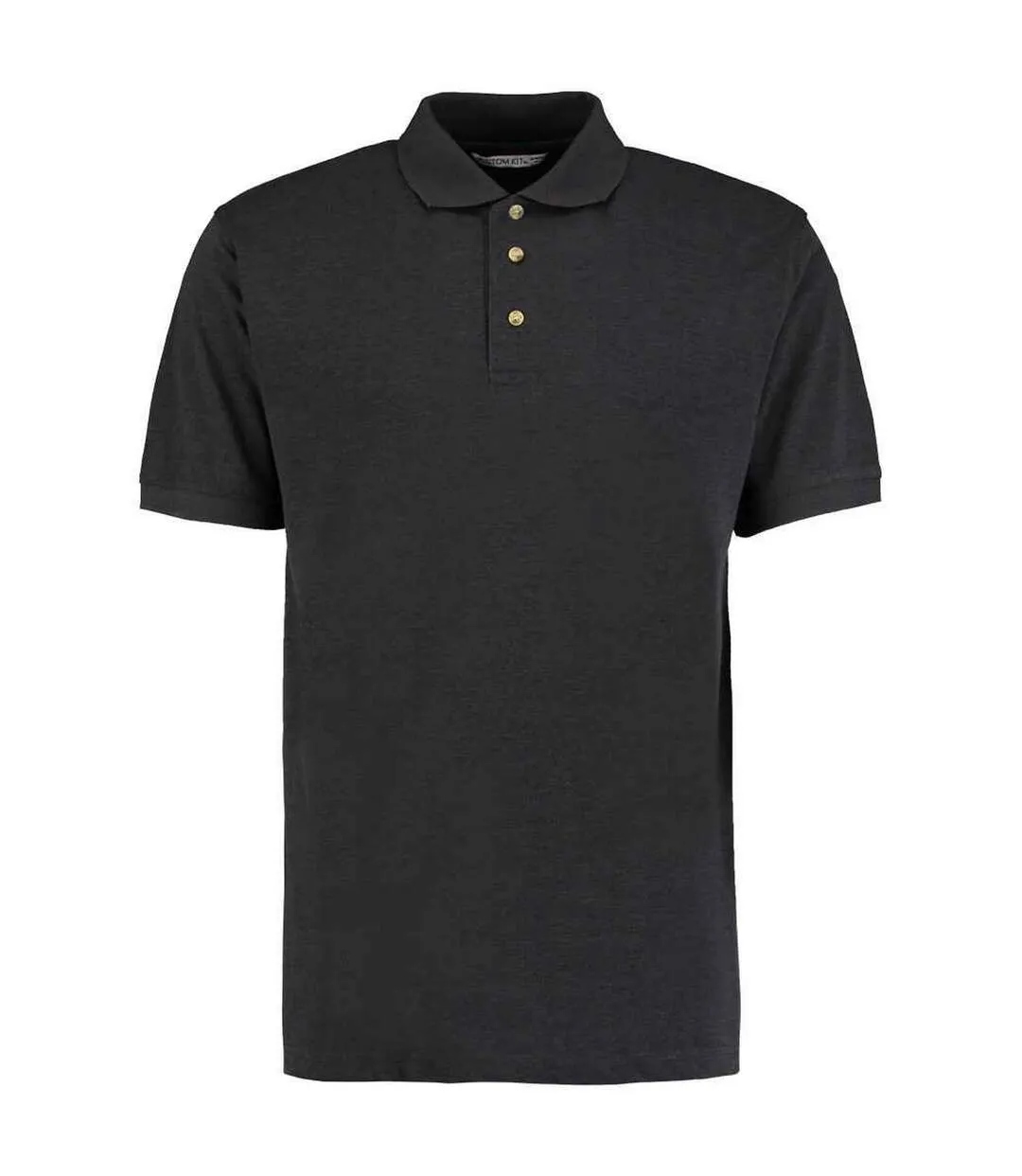 Mens workwear heather polo shirt charcoal Kustom Kit