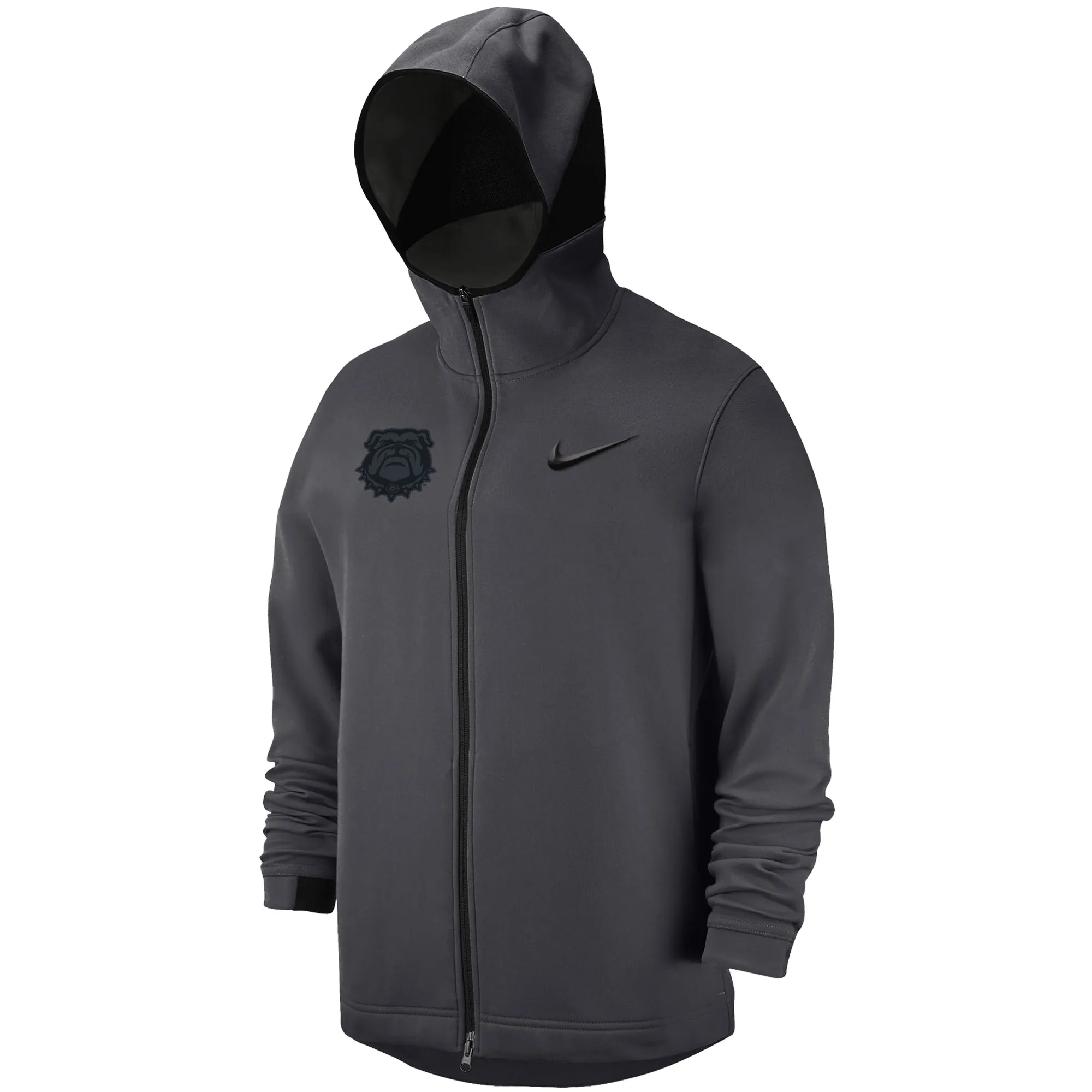 Men's Nike Anthracite Georgia Bulldogs Tonal Showtime Full-Zip Hoodie