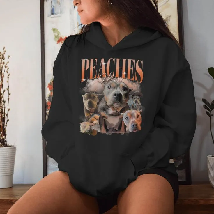 Miss Peaches Adopt Don’T Shop Dog Meme Dog Dad Women Hoodie