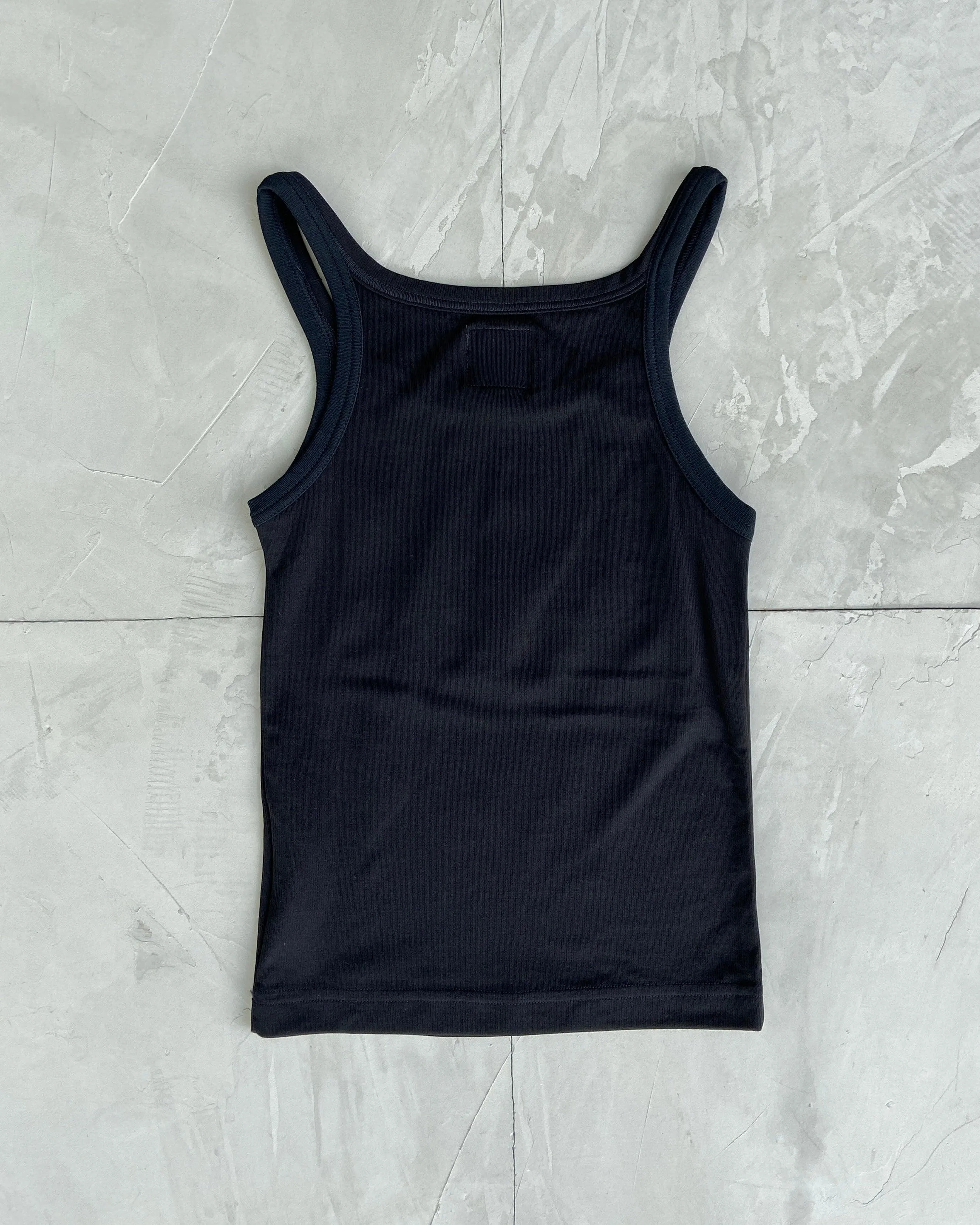 MISS SIXTY BLACK VEST TOP - S