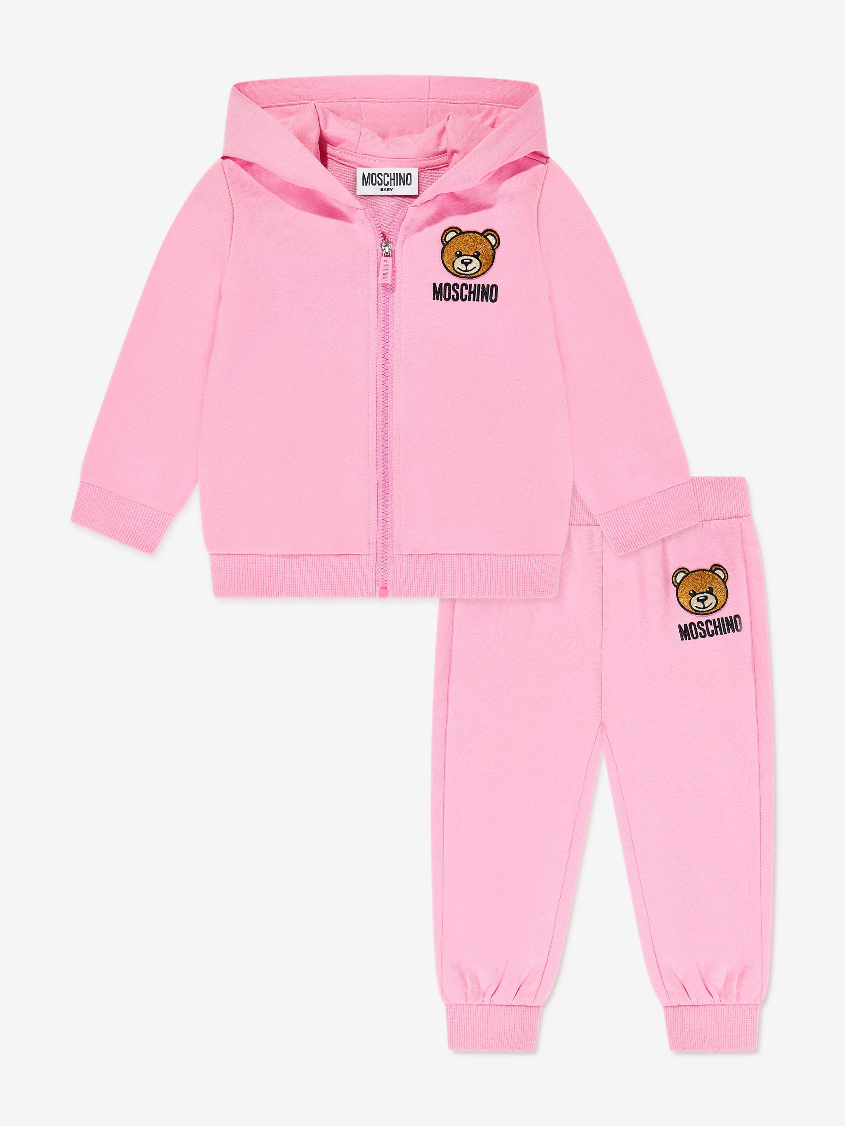 Moschino Baby Girls Teddy Bear Tracksuit in Pink