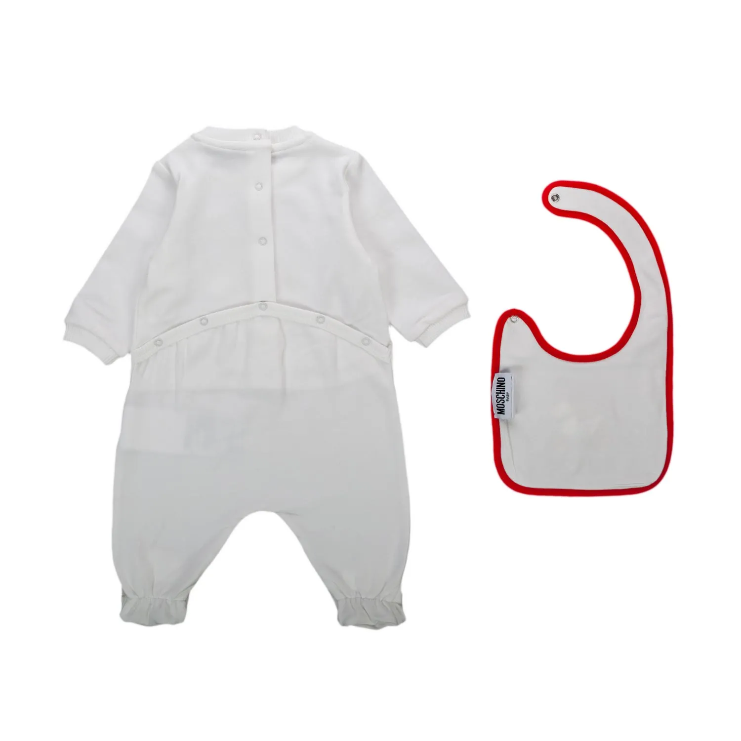 Moschino Bib And Romper Set For Baby