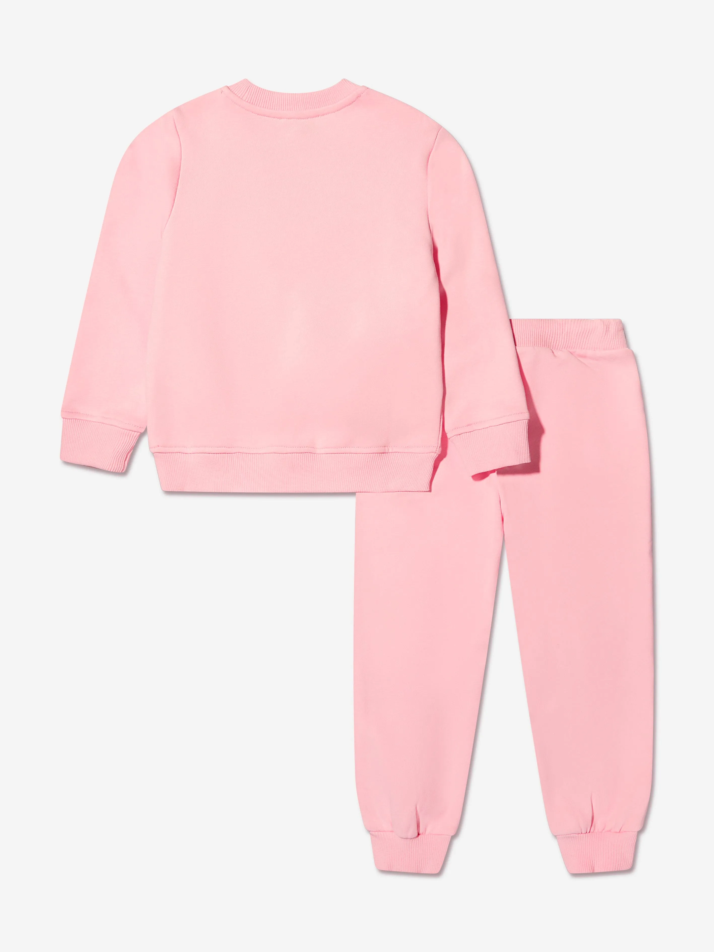 Moschino Girls Teddy Logo Tracksuit in Pink