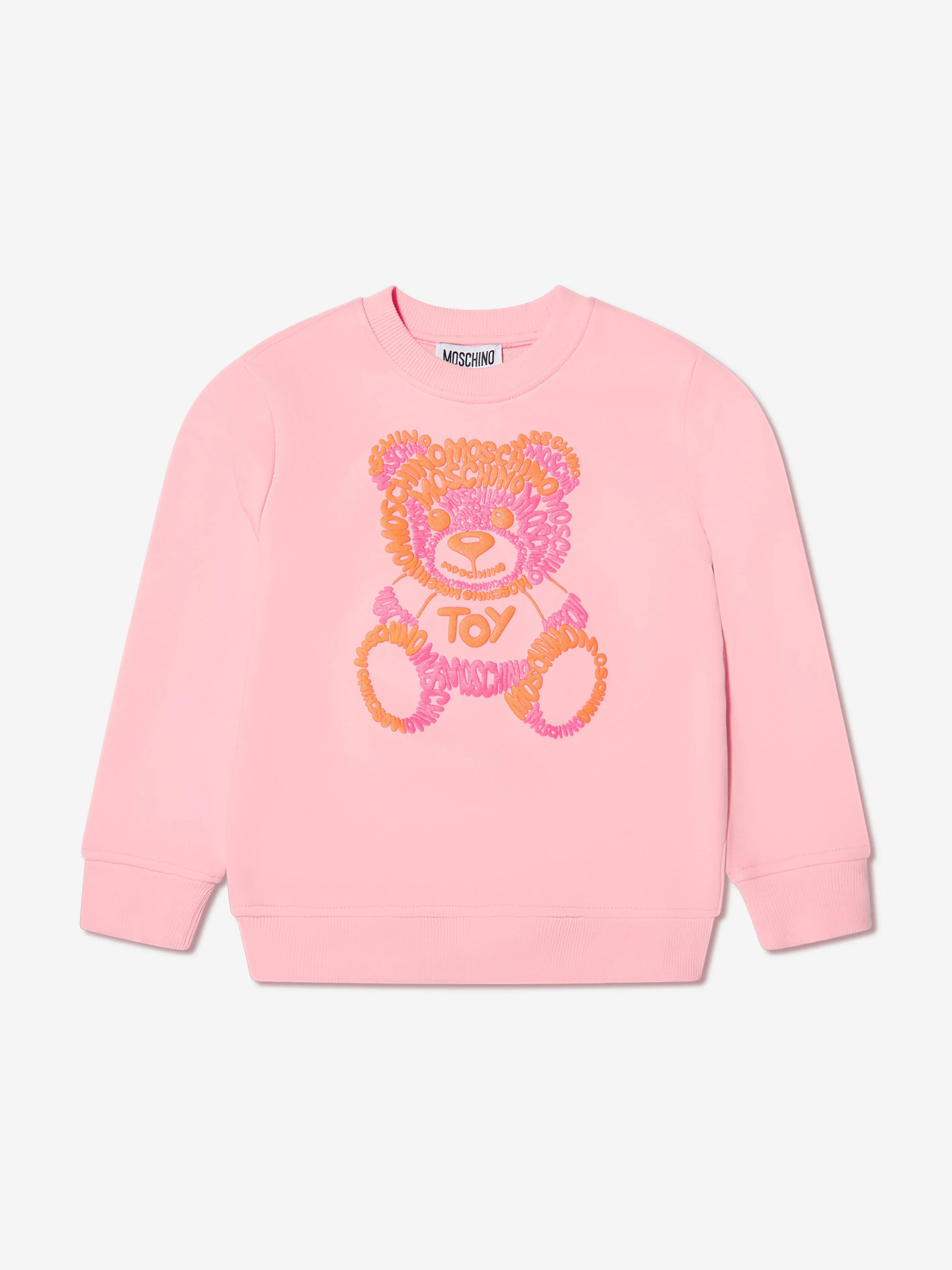 Moschino Girls Teddy Logo Tracksuit in Pink