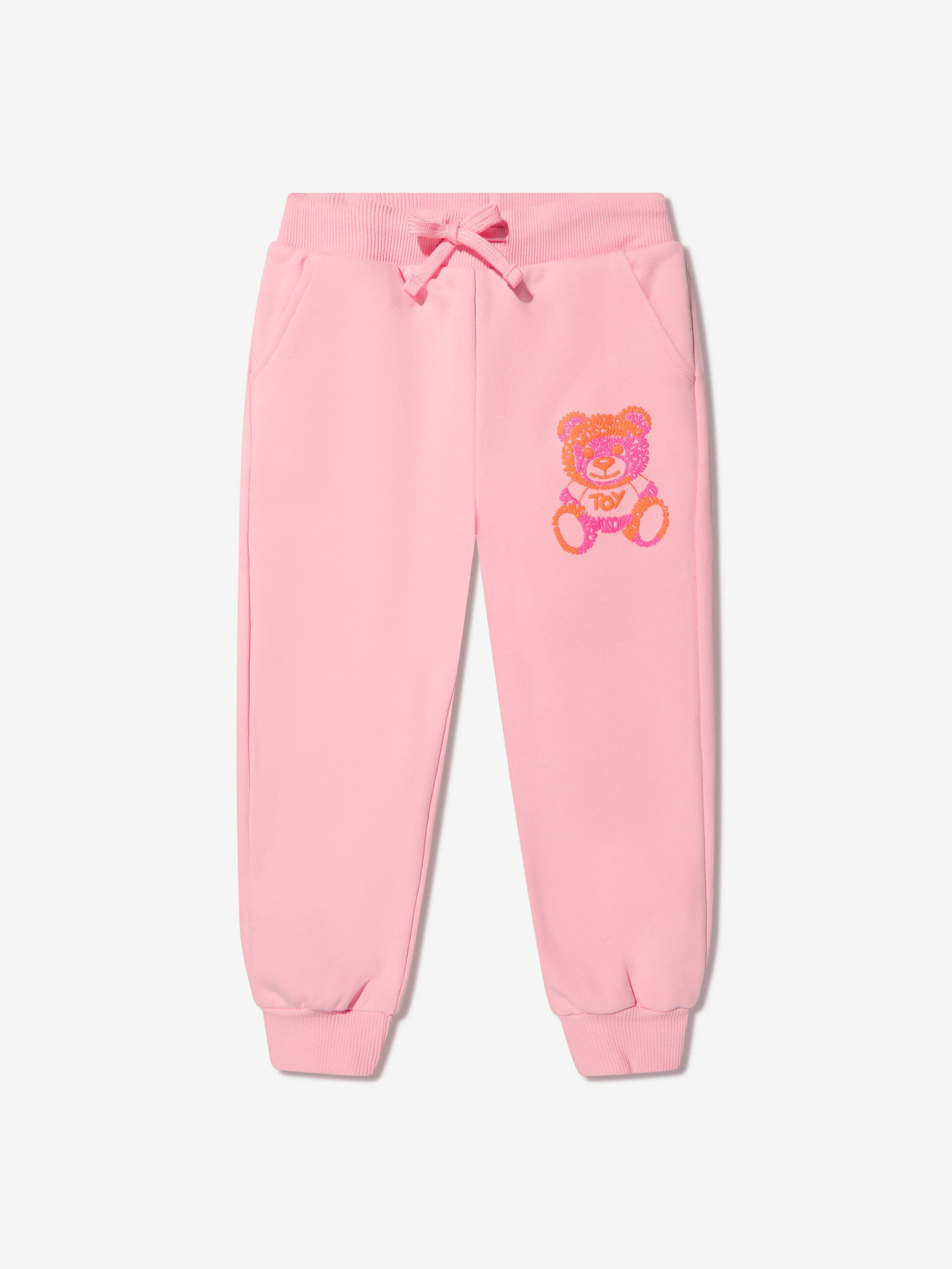 Moschino Girls Teddy Logo Tracksuit in Pink