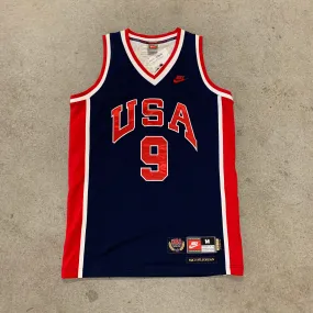 MS 2000's Nike USA Michael Jordan Basketball Jersey Size M