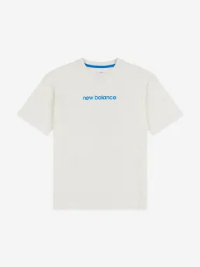 New Balance Boys NB Queue T-Shirt in Ivory