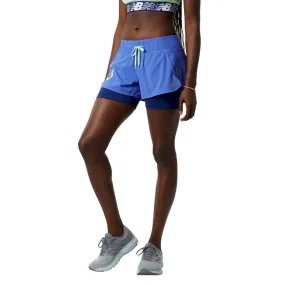 New Balance Printed Impact Run 2 In 1 Short - Running shorts - Women's