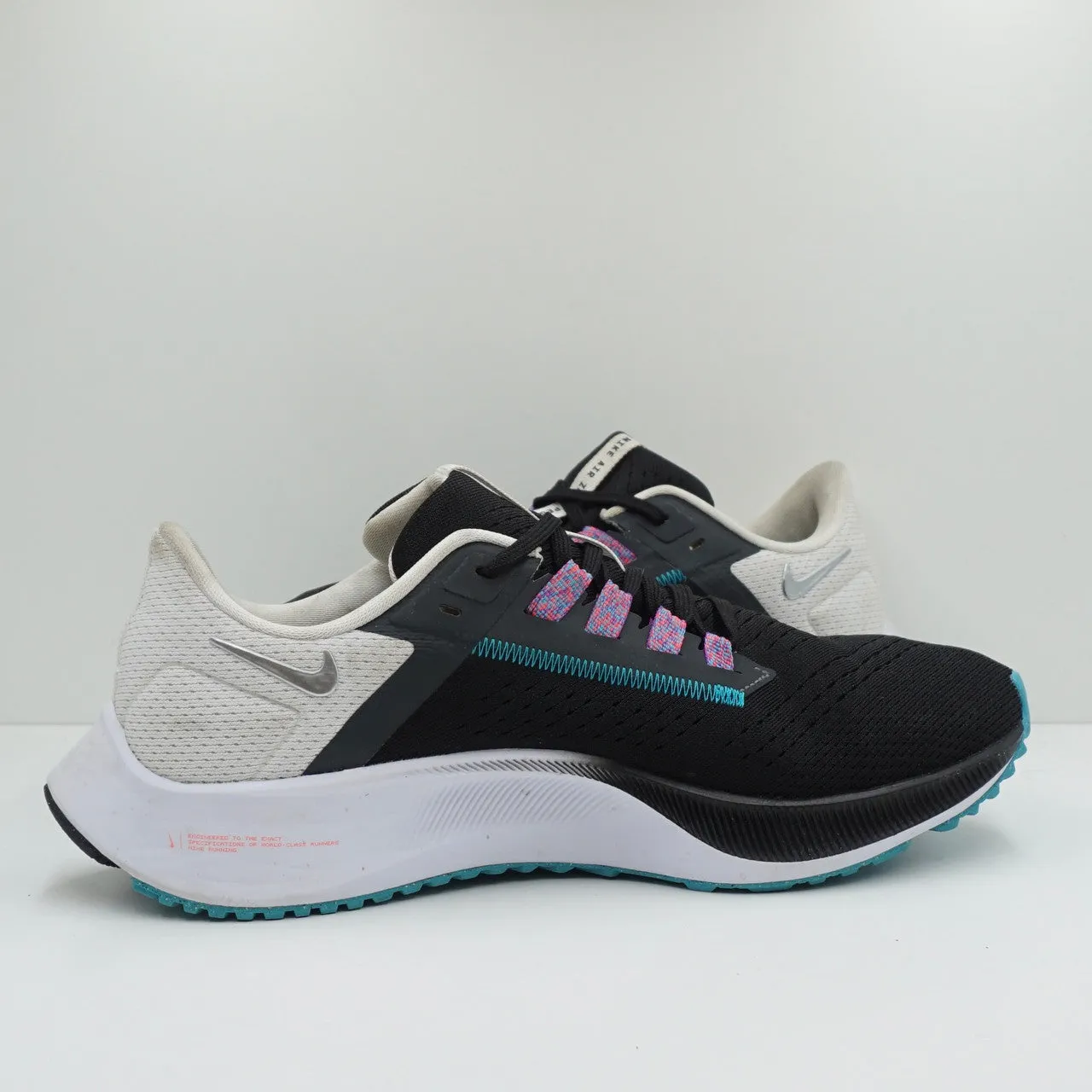 Nike Air Zoom Pegasus 38 Black White Chlorine Blue