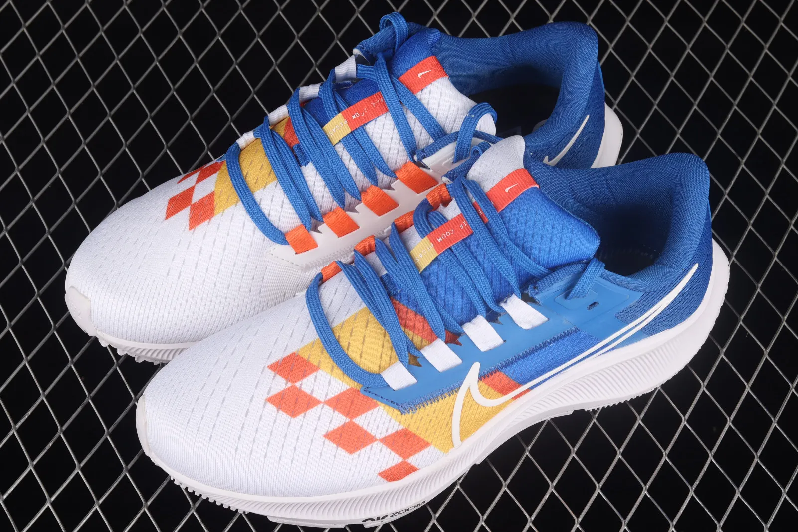 Nike Air Zoom Pegasus 38 By You Custon Blue White Multi-Color DJ0958-99