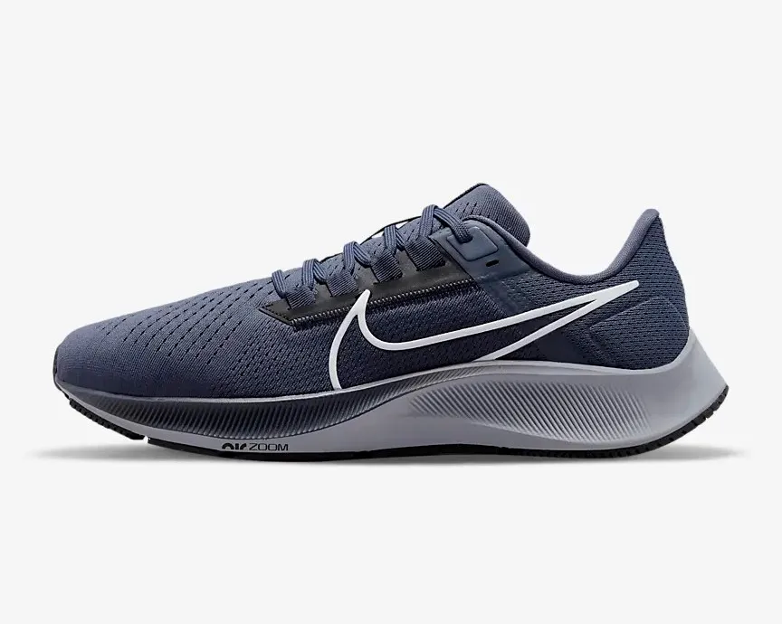 Nike Air Zoom Pegasus 38 Thunder Blue Black Dark Obsidian Wolf Grey CW7356-400