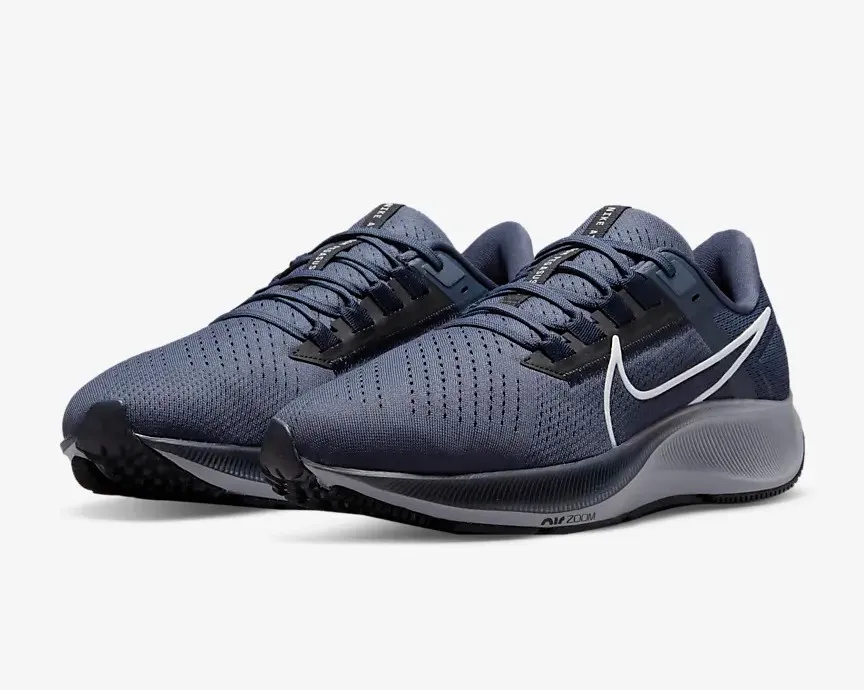 Nike Air Zoom Pegasus 38 Thunder Blue Black Dark Obsidian Wolf Grey CW7356-400