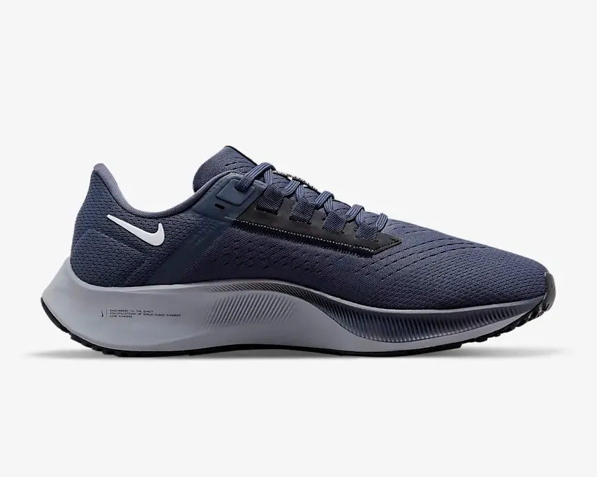 Nike Air Zoom Pegasus 38 Thunder Blue Black Dark Obsidian Wolf Grey CW7356-400