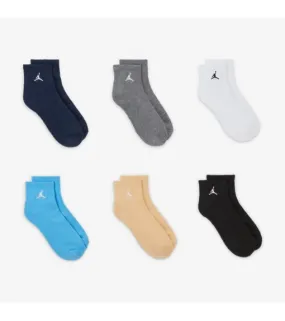 Nike Jordan Socks 6Q-6PK BJ0593-695.