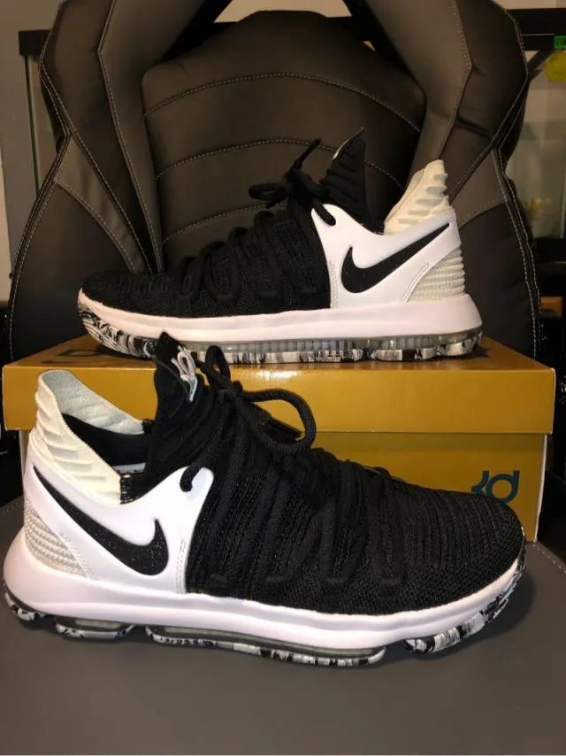 Nike kd 10 black white