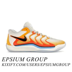 Nike kd 17 (sunrise/ university gold/ black/ safety orange) men us 8-13 fj9487-700