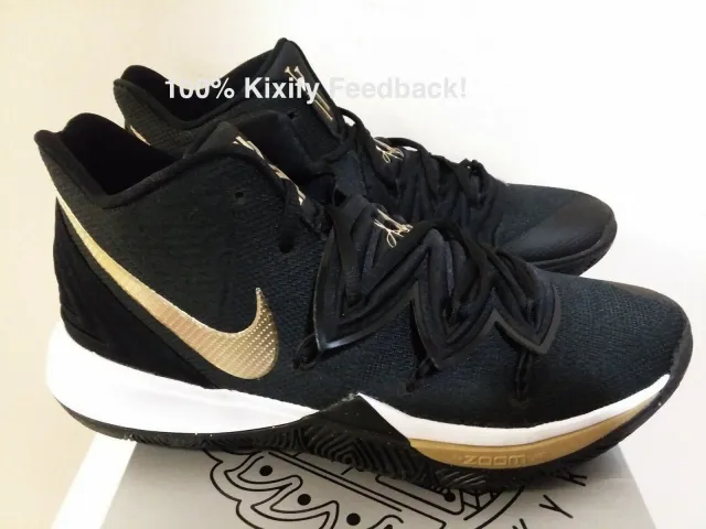 Nike kyrie 5 black metallic gold