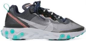 Nike React Ele t 87 Black Midnight Navy sneakers Grey