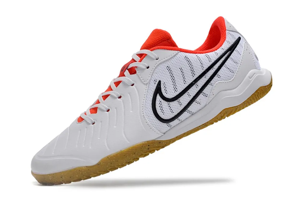 Nike Tiempo Legend 10 Academy Indoor Ready - White/Black/Bright Crimson