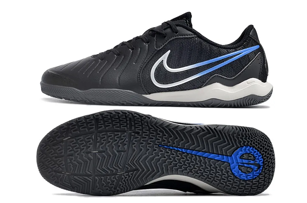 Nike Tiempo Legend 10 Academy Indoor Shadow - Black/Chrome/Hyper Royal