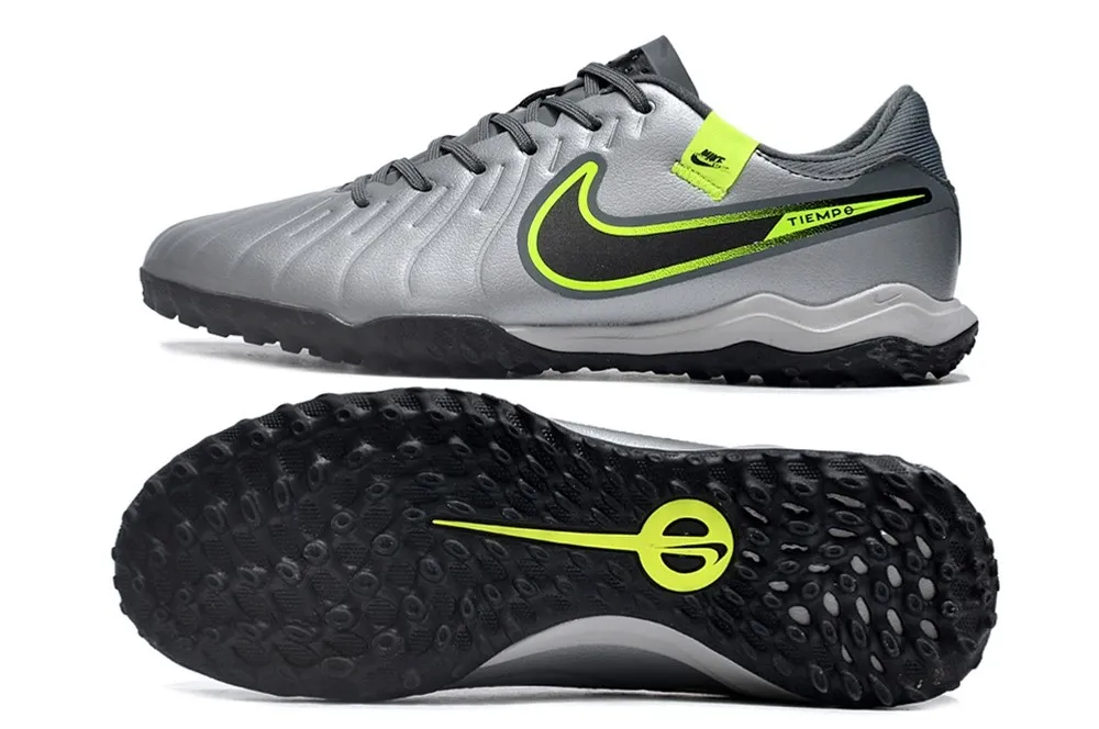 Nike Tiempo Legend 10 Academy Turf Chrome R9 Concept - Chrome Grey/Green/Black