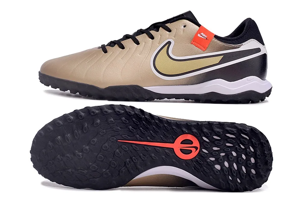 Nike Tiempo Legend 10 Academy Turf Golden Touch - Metallic Gold Silk/Black/Total Crimson/Metallic Gold Coin