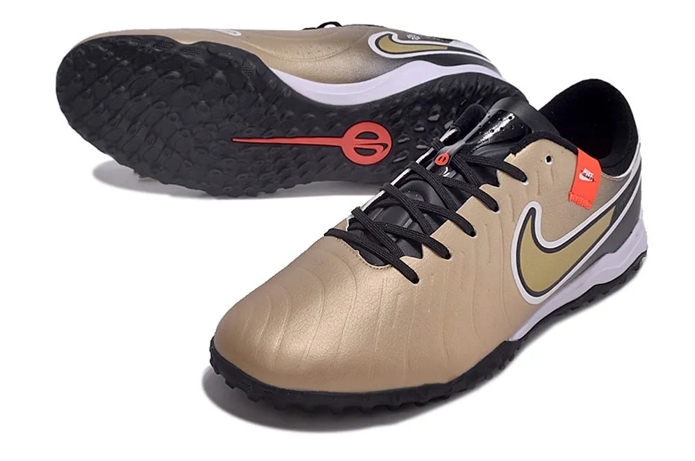 Nike Tiempo Legend 10 Academy Turf Golden Touch - Metallic Gold Silk/Black/Total Crimson/Metallic Gold Coin