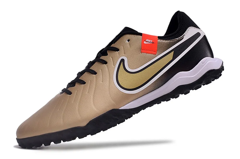 Nike Tiempo Legend 10 Academy Turf Golden Touch - Metallic Gold Silk/Black/Total Crimson/Metallic Gold Coin